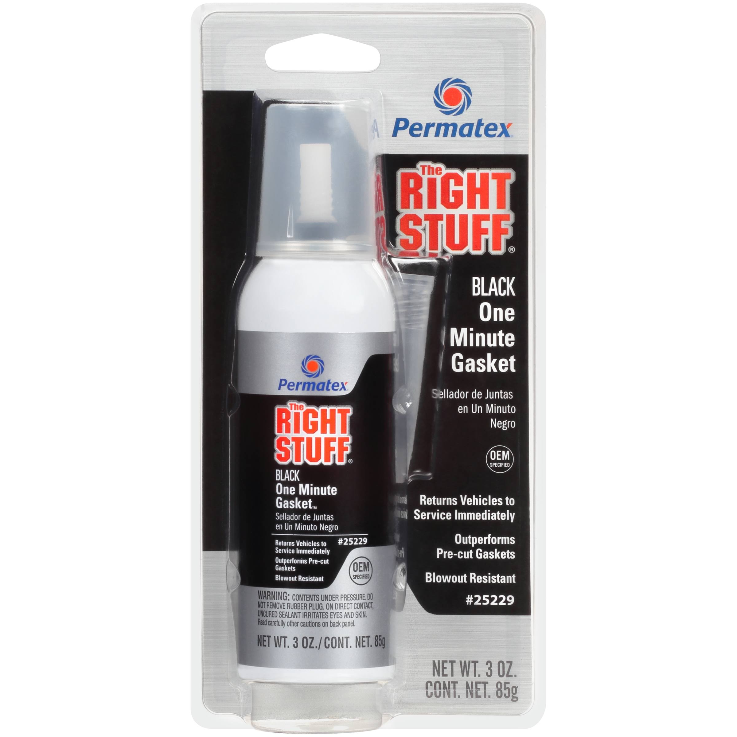 Permatex 25229 The Right Stuff 1 Minute Gasket Maker, 3 oz.