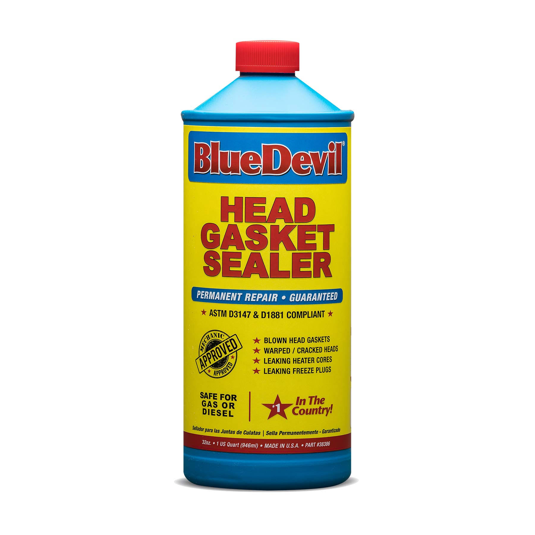 Bluedevil Products 38386 Head Gasket Sealer- 1 Quart (Pack of 6)