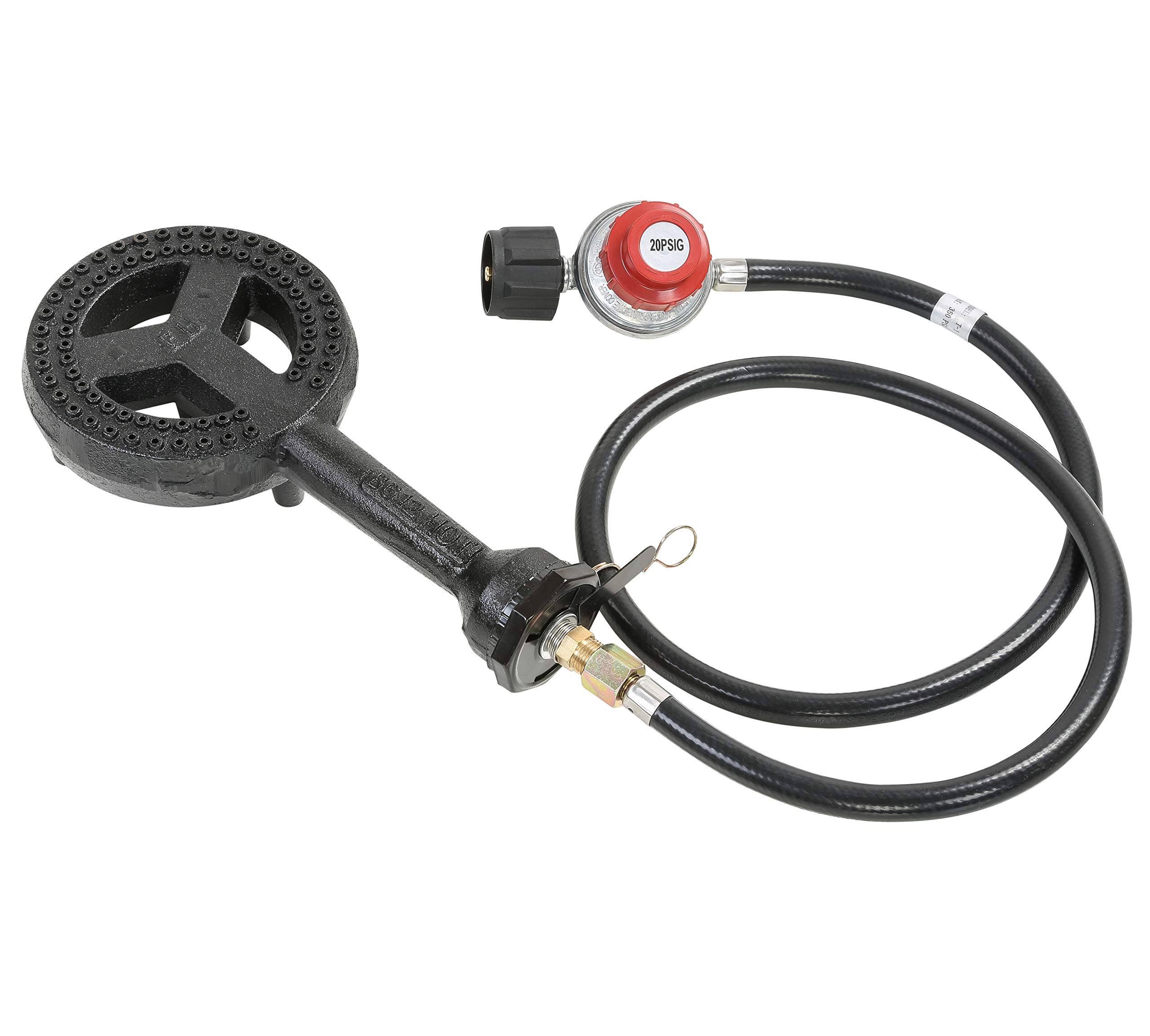 Concord 6 in. Dia High Pressure Burner Head with Brass Orifice and Build in Stand