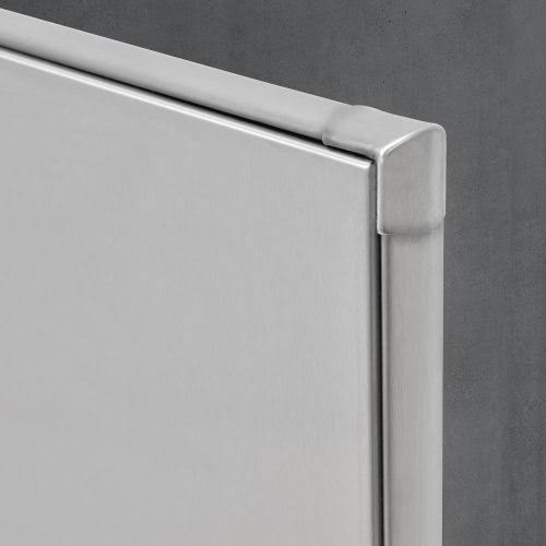 Global Industrial Bathroom Stainless Steel Urinal Screen 24 x 42