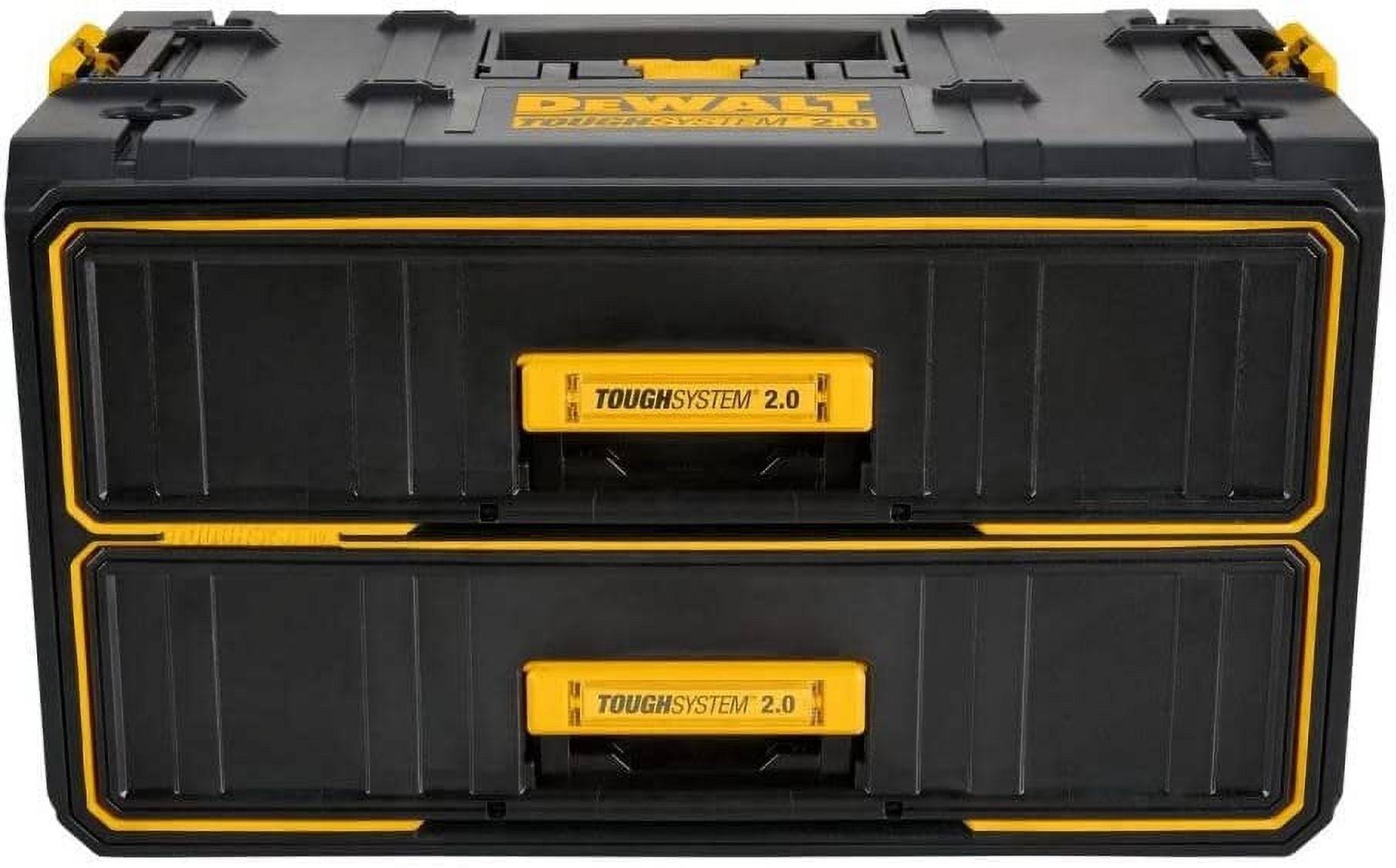 DeWalt ToughSystem Tool Box, 2.0 Two-Drawer, 21.8in. DWST08320
