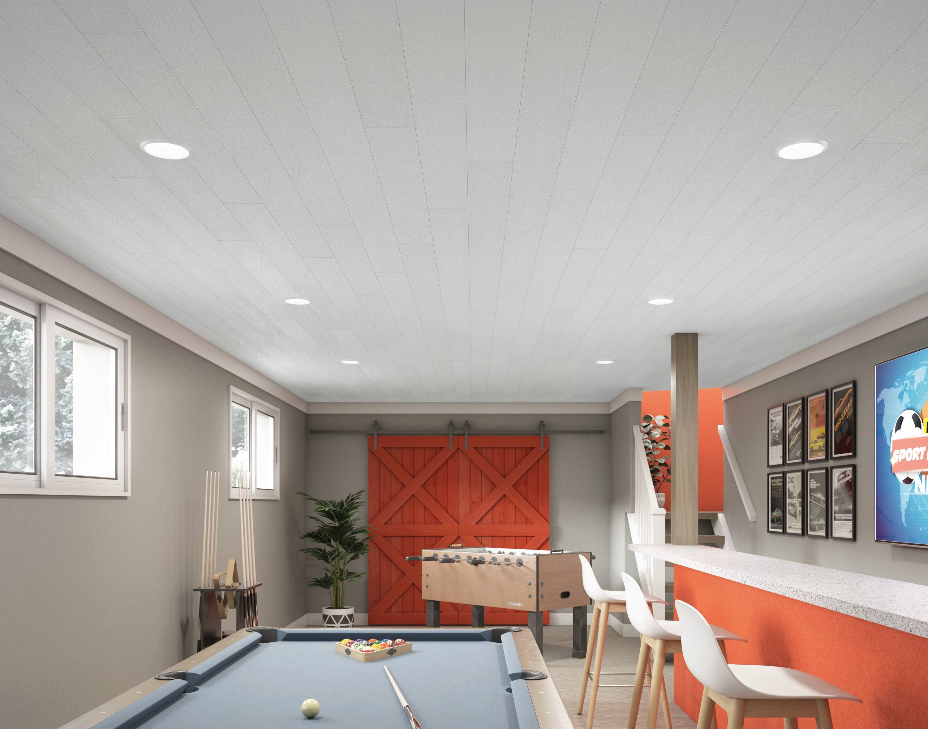 Easy Elegance 6 in. x 4 ft. PVC Plank T&G White (20 Sq. ft./Case) 1293