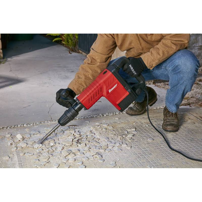 Bauer 12.5 Amp SDS Max Type Pro Demolition Hammer Kit