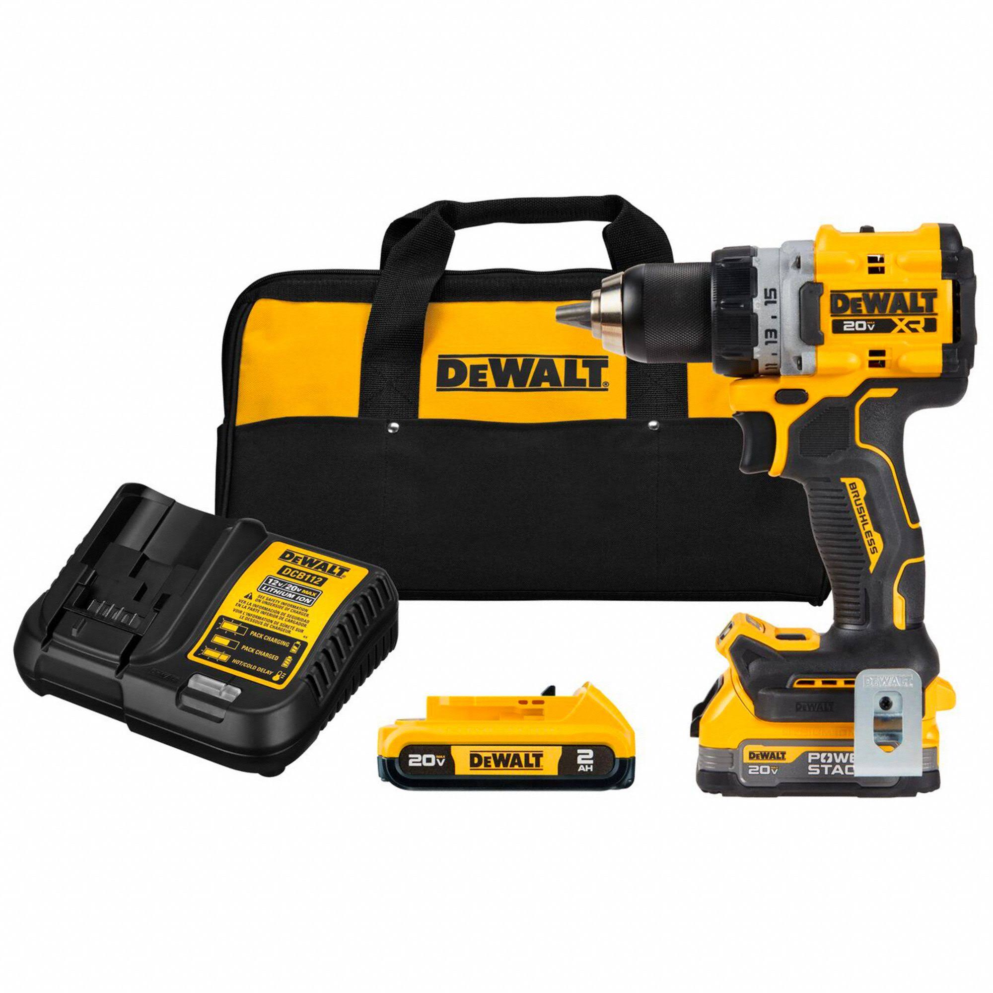 DeWalt DCD800D1E1 20V MAX* XR Brushless Cordless 1/2 in. Drill/Driver Kit