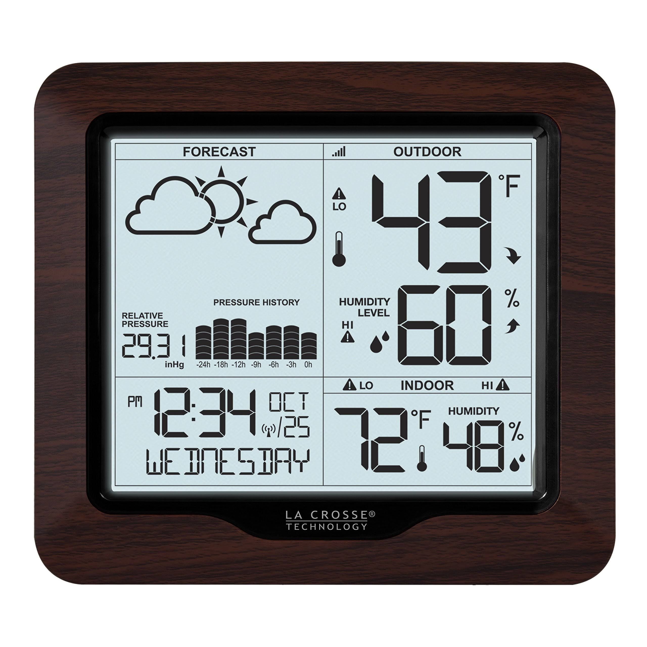 La Crosse Technology 308-1417bl Backlight Wireless Forecast Station with