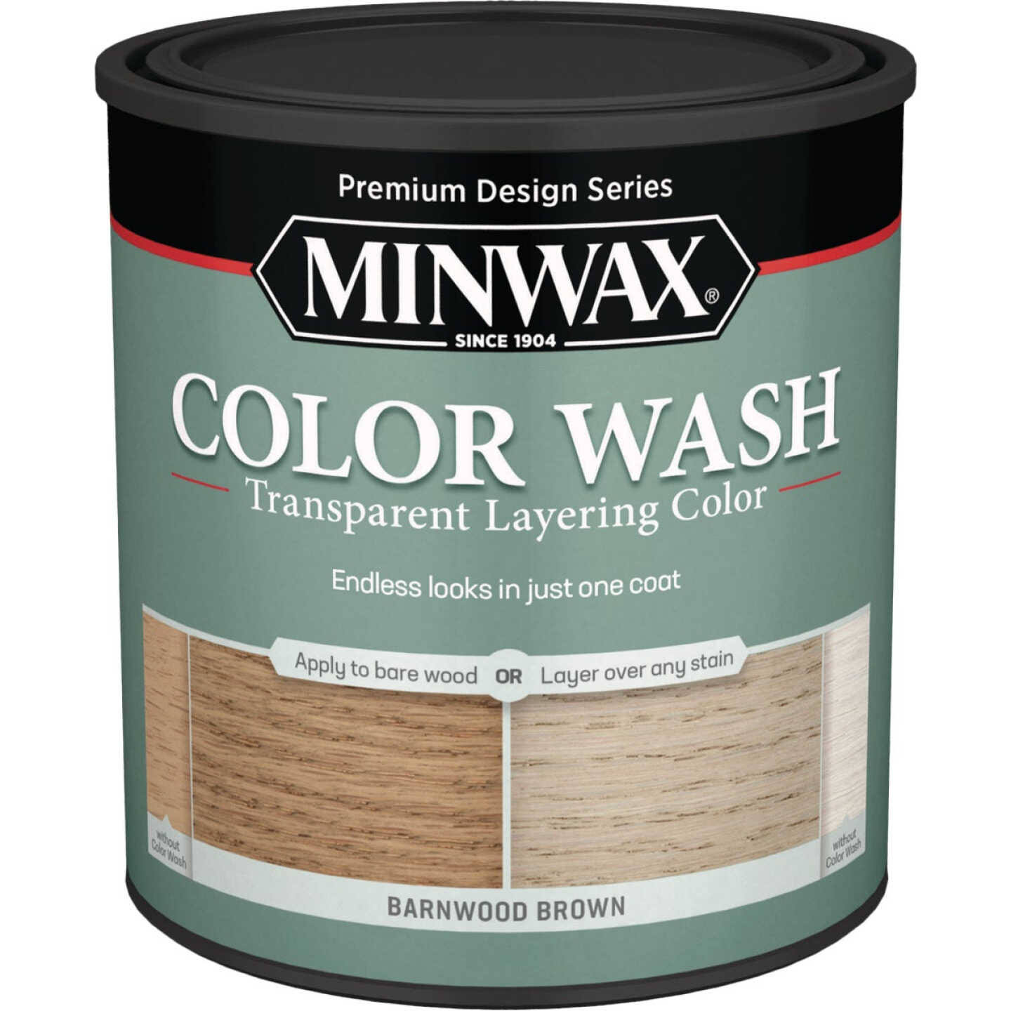 Minwax Color Wash Wood Stain Barnwood Brown, 1 qt.