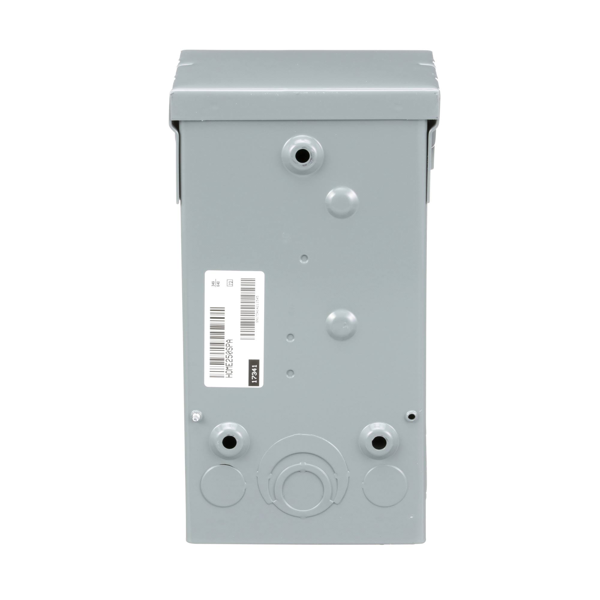Square D Homeline Spa Panel Main Lug Load Center 50
