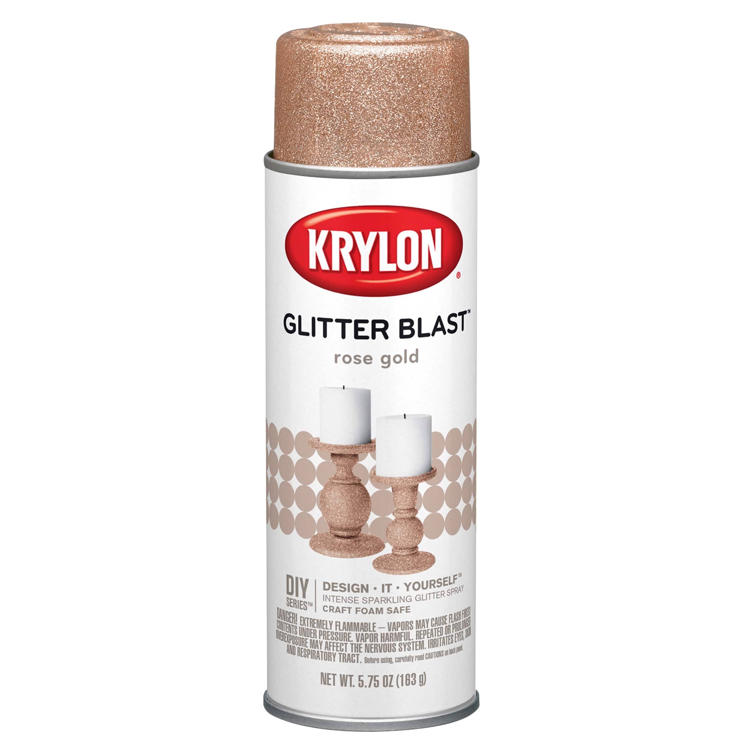 Krylon Glitter Blast Paint 5.75oz Rose Gold