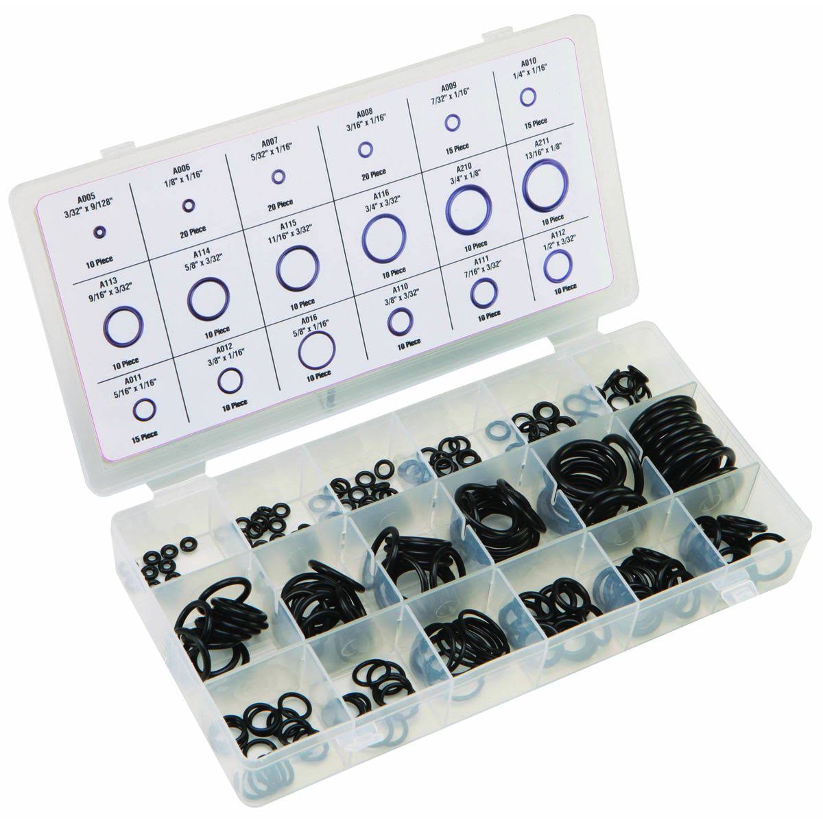 Storehouse 67677 225 Piece Nitrile O-Ring Assortment