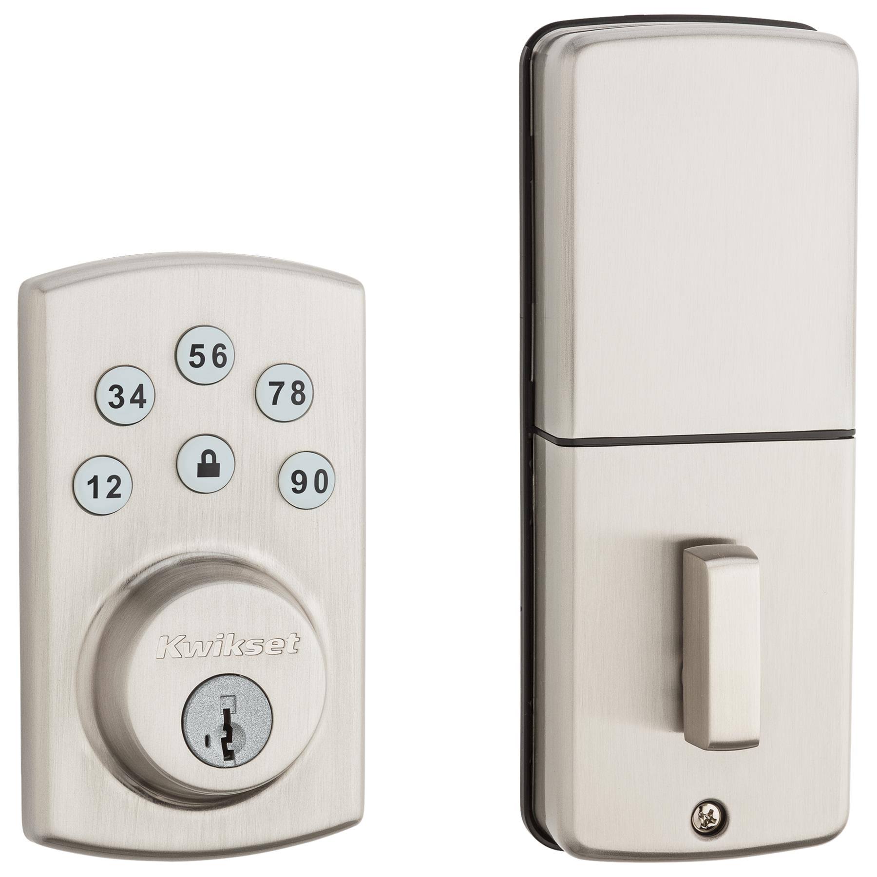 Kwikset Satin Nickel Metal Electronic Deadbolt