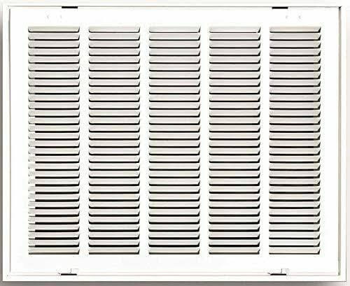 20 in. x 25 in. Steel Return Air Filter Grille in White