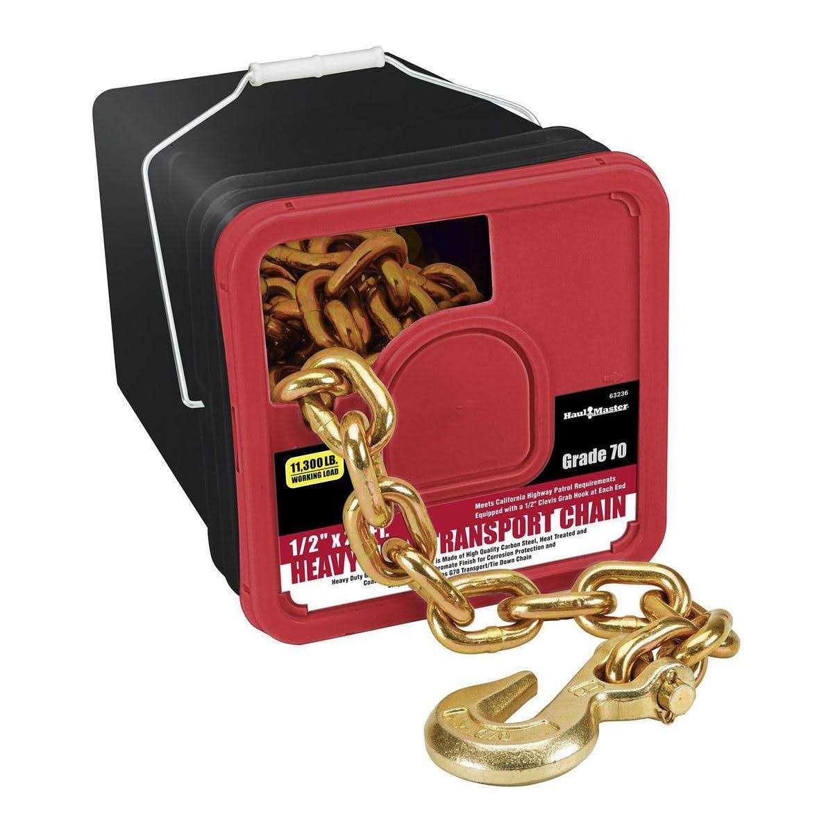 HAUL-MASTER 1/2 in. x 20 ft. Grade 70 Trucker&s Chain 63236