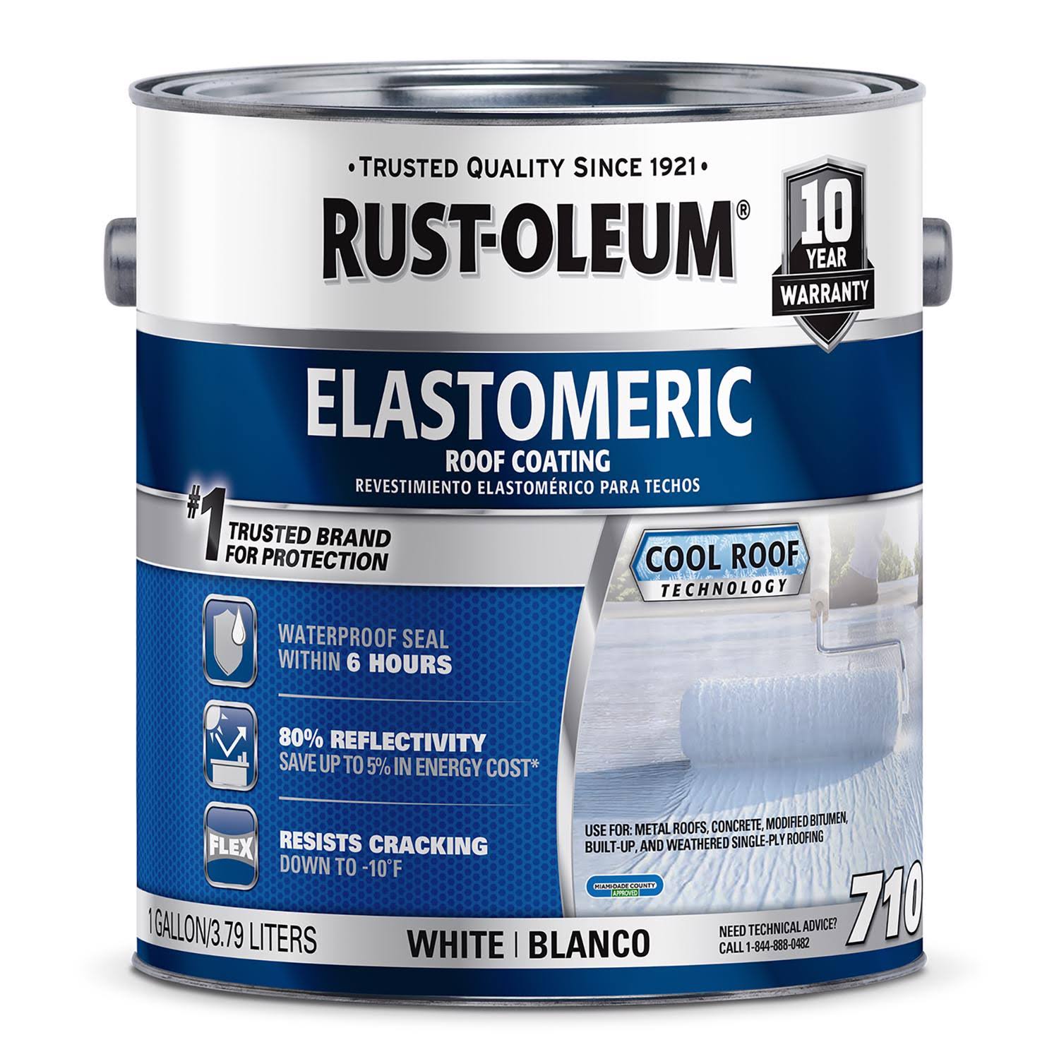 Rust-Oleum White Elastomeric Roof Coating 301904