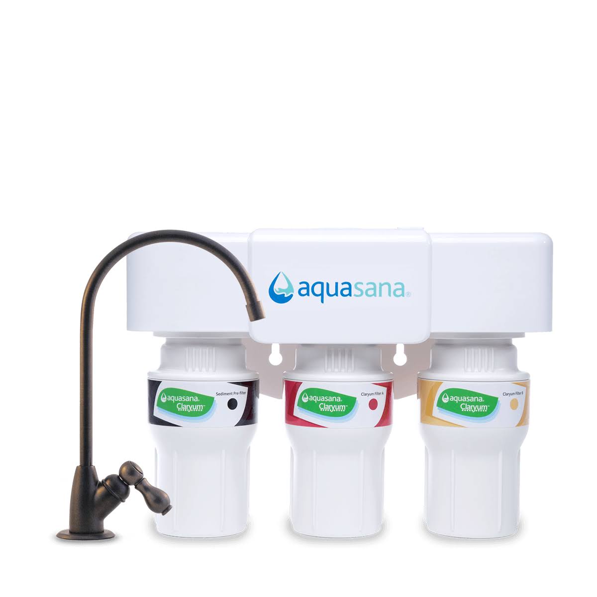 Aquasana- 3-Stage Under Counter Water Filter System- Oil Rubbed Bronze