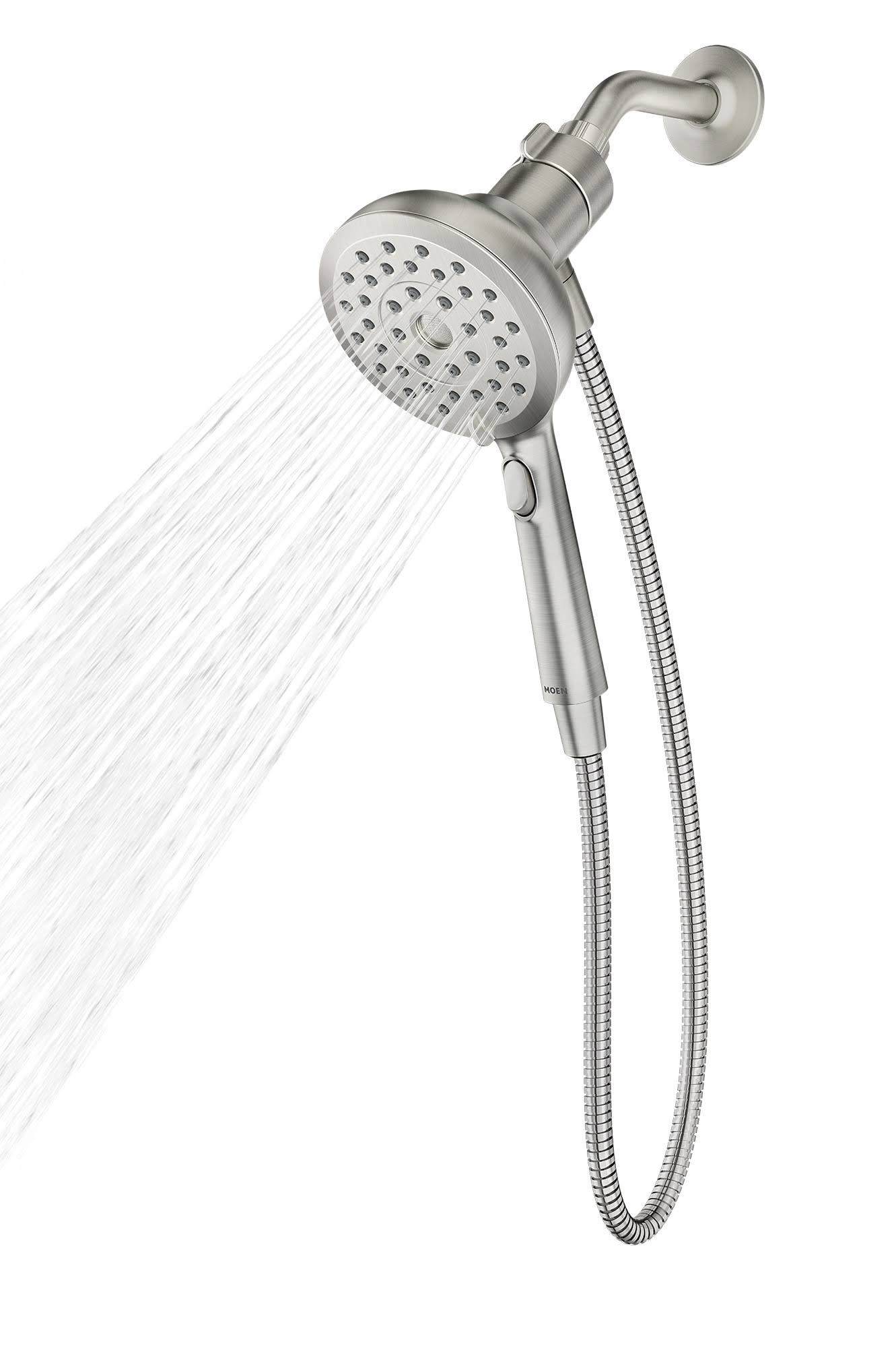 Moen Verso Spot Resist Brushed Nickel Handshower with Magnetix Docking, 220H2EPSRN