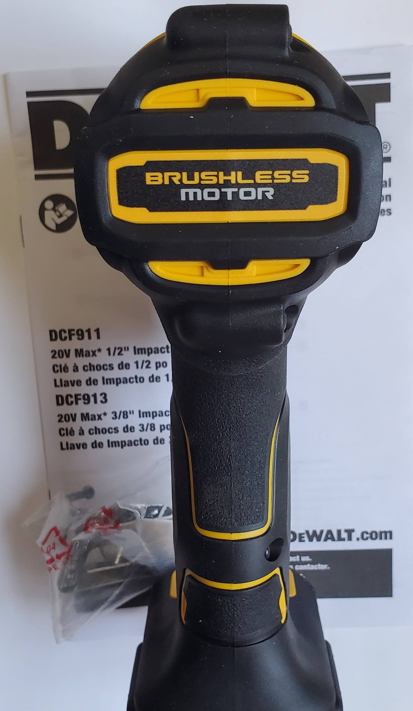 DeWalt DCF913B 20V MAX* 3/8 in. Cordless Impact Wrench with Hog Ring, Tool Only