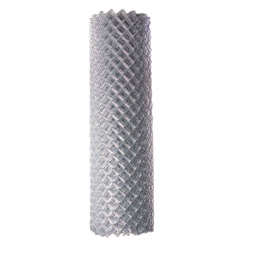 Lowe's 6-ft H x 50-ft W 11.5-Gauge Galvanized Steel Chain Link Fence Fabric with Mesh Size 2.375-in | 57780003