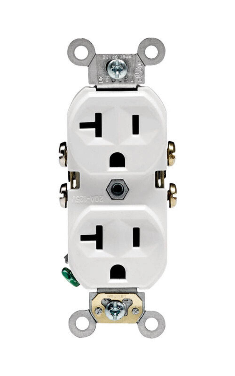Leviton CBR20-00W 20 Amp Receptacle White