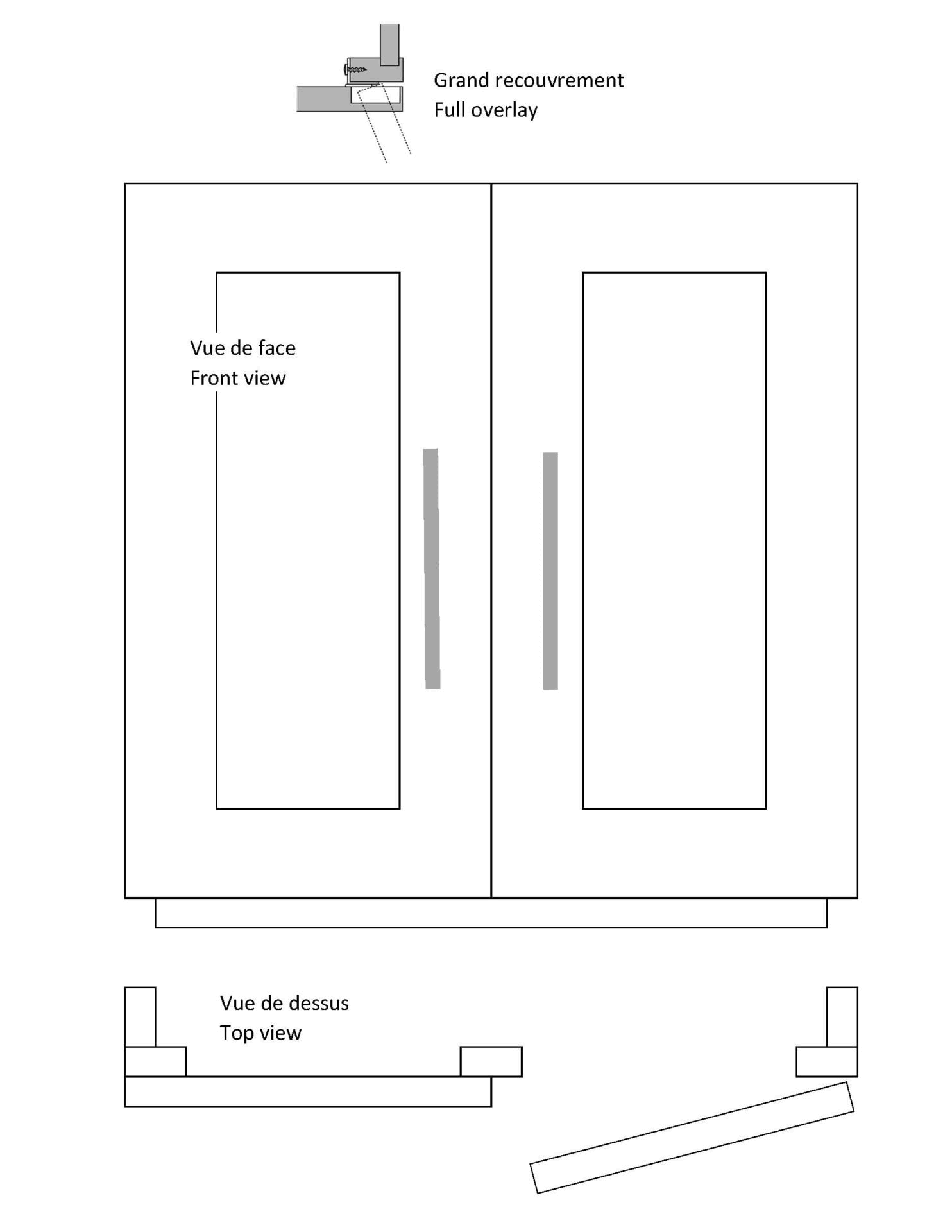 Blum 1-3/8-in Nickel Plated Self-Closing Concealed Cabinet Hinge