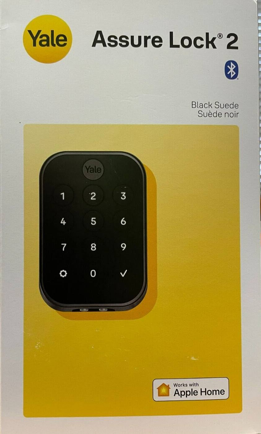 Yale Assure Lock 2 Key-Free Keypad with Bluetooth, Black Suede