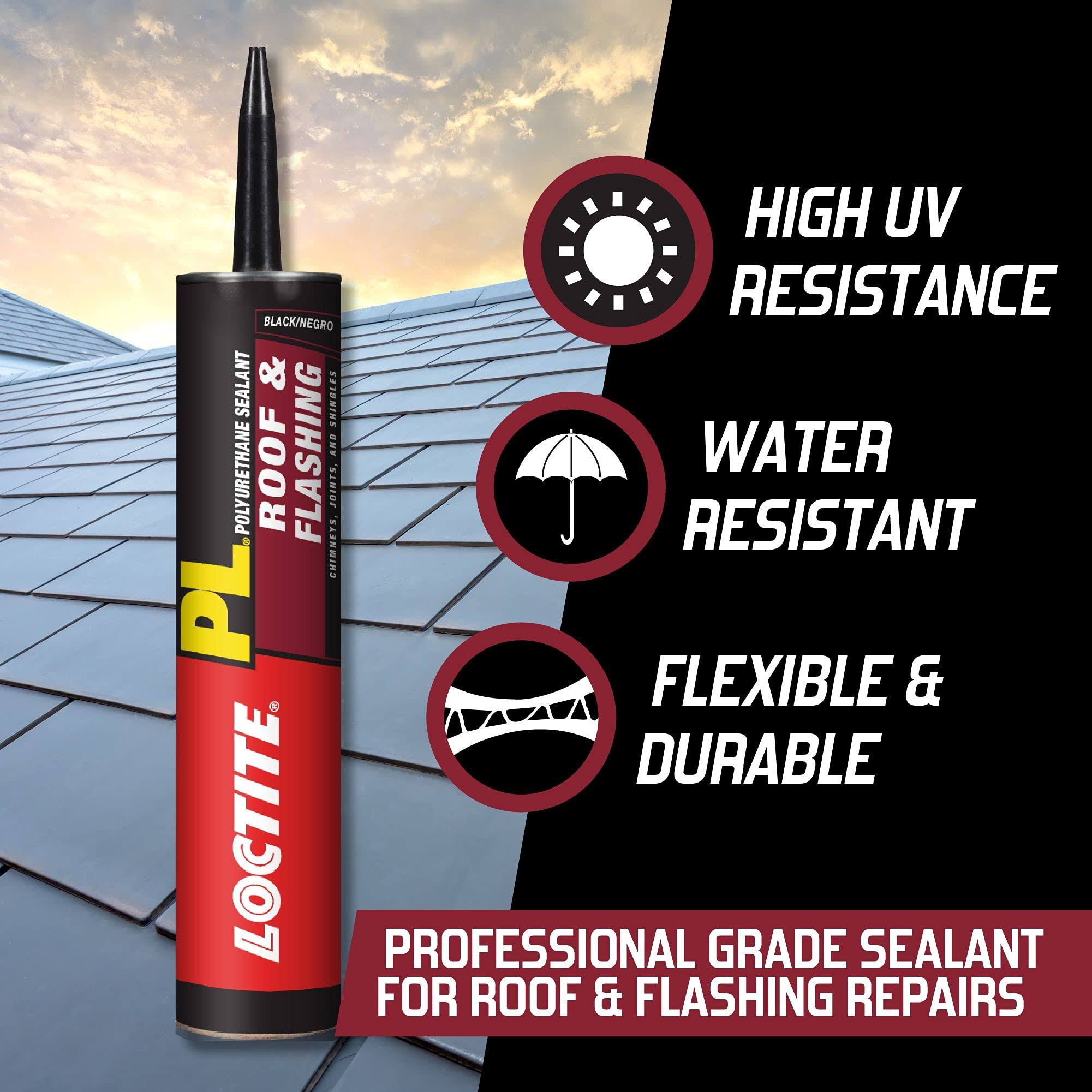 1402254 10 oz Polyurethane Roof & Flashing Black Sealant