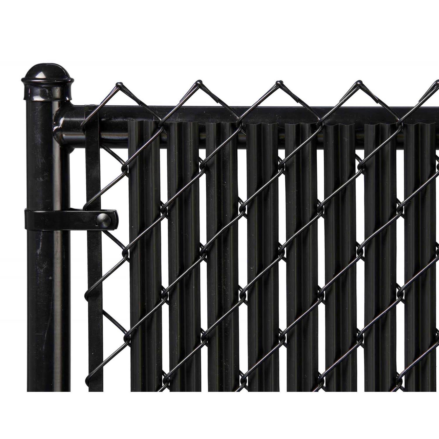 Online Black 5ft Ridged Slat for Chain Link Fence Black