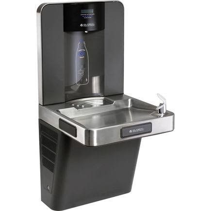 Refrigerated Drinking Fountain with Bottle Filler, Filtered, Global Industrial 761218