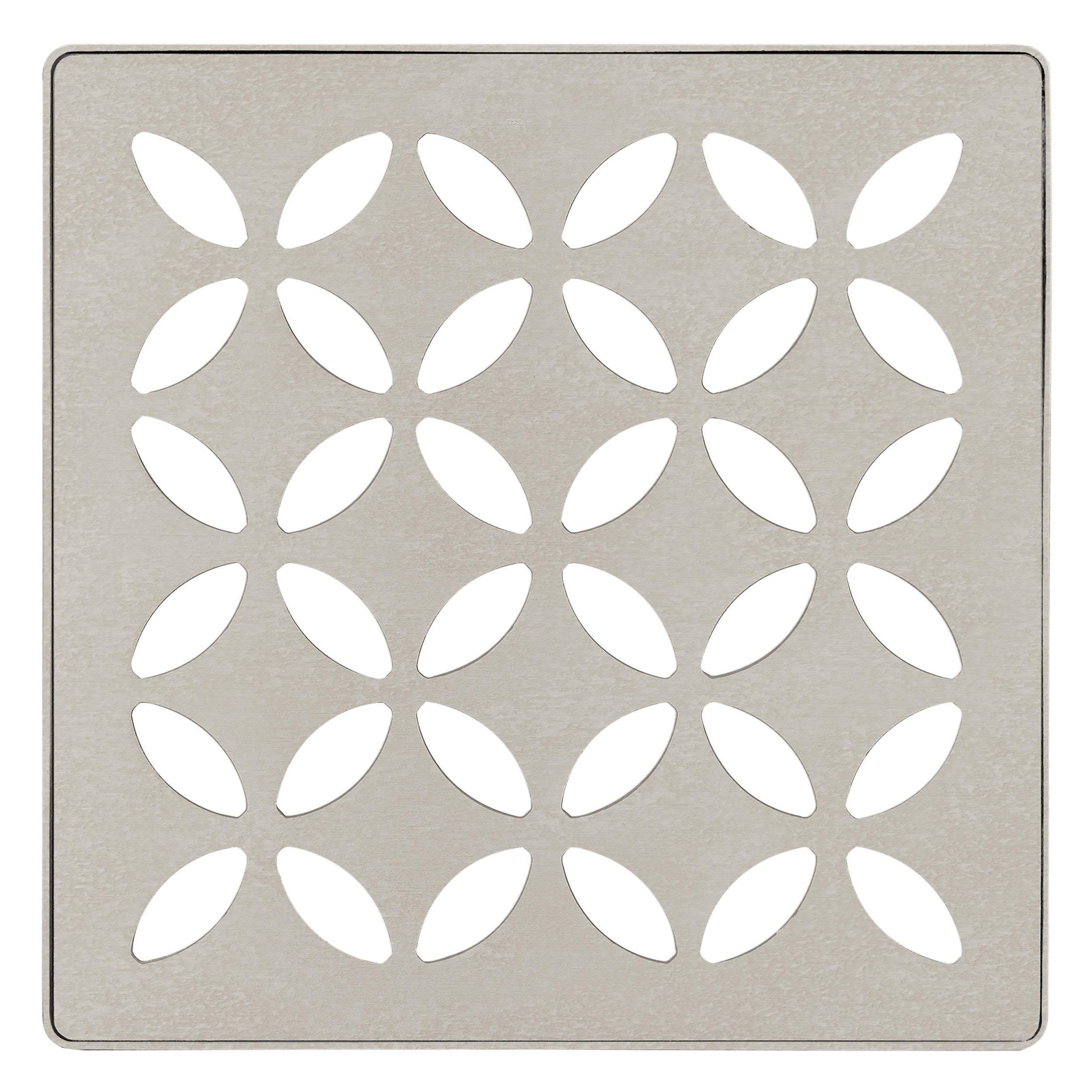 Schluter Kerdi-Drain 4in. Grate Greige Floral