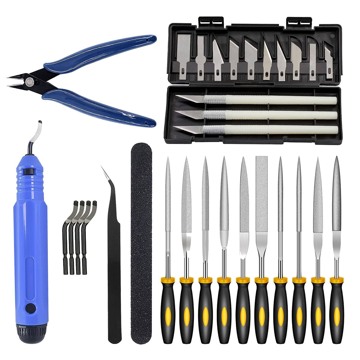 32 Piece 3D Print Tool Kit Includes Debur Tool, Cleaning, Finishing and Printing Tool,3D Print Accessories for Cleaning, Finishing and Printing 3D