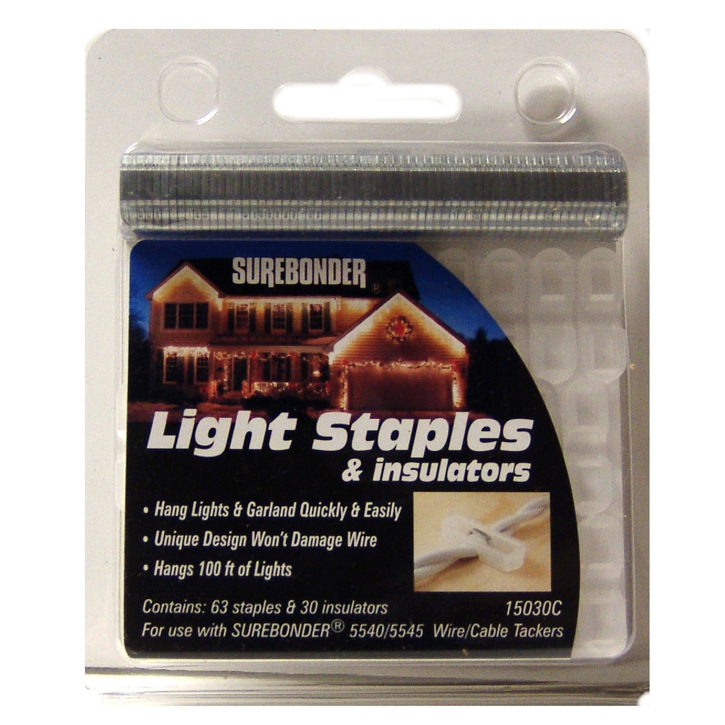 Surebonder Holiday Light Staples and Insulators