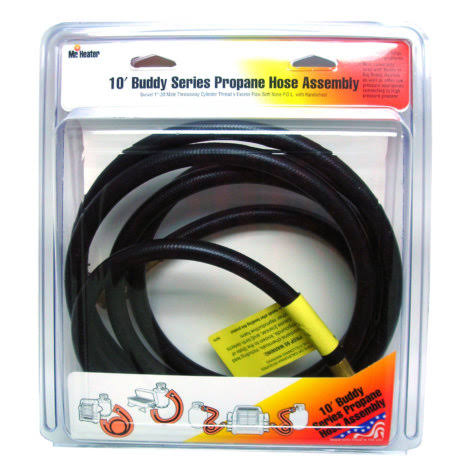 Mr. Heater Buddy Series Hose Assembly, Black, 10'