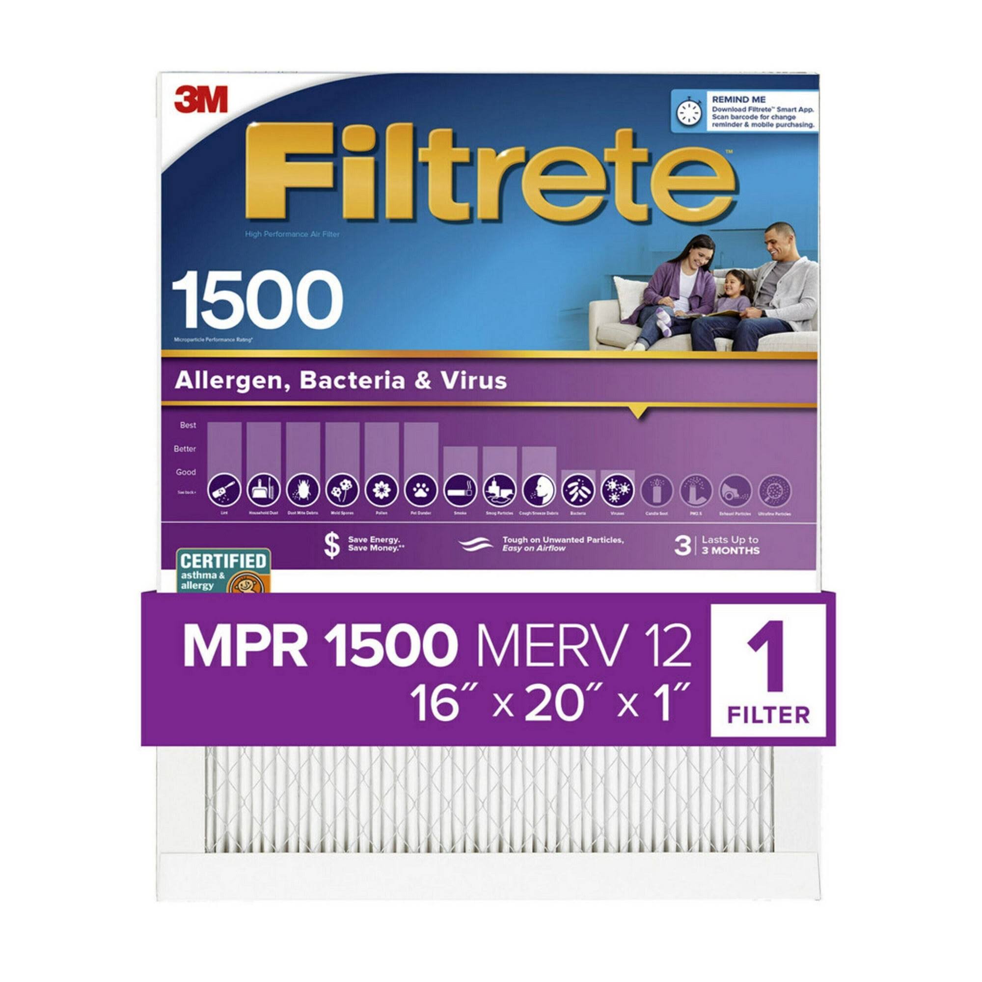 3M Filtrete Ultra Allergen Filter, 16