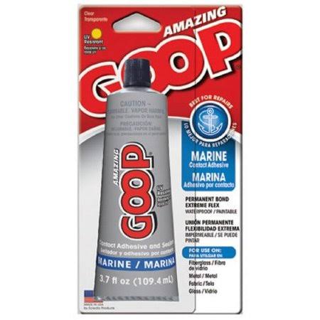 Goop 170011 3.7 oz Clear Marine Adhesive & Sealant- Quantity of 3