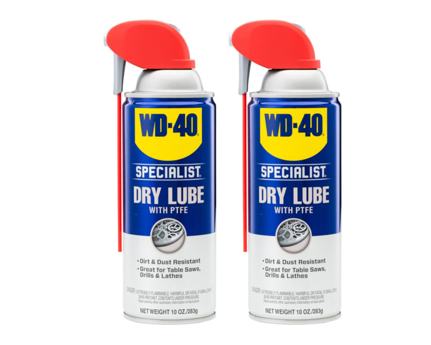 WD-40 Specialist Dry Lube with Smart Straw, Twin Pack 10 oz
