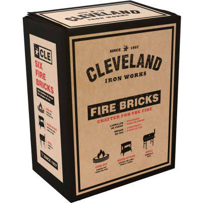 Cleveland Iron Works F500310 Fire Bricks, Pack of 6