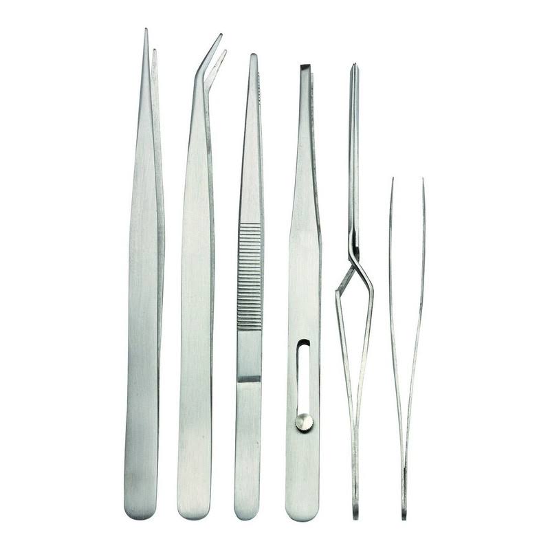 Hft 6 Piece Fine Point Tweezer Set for Electrical Soldering