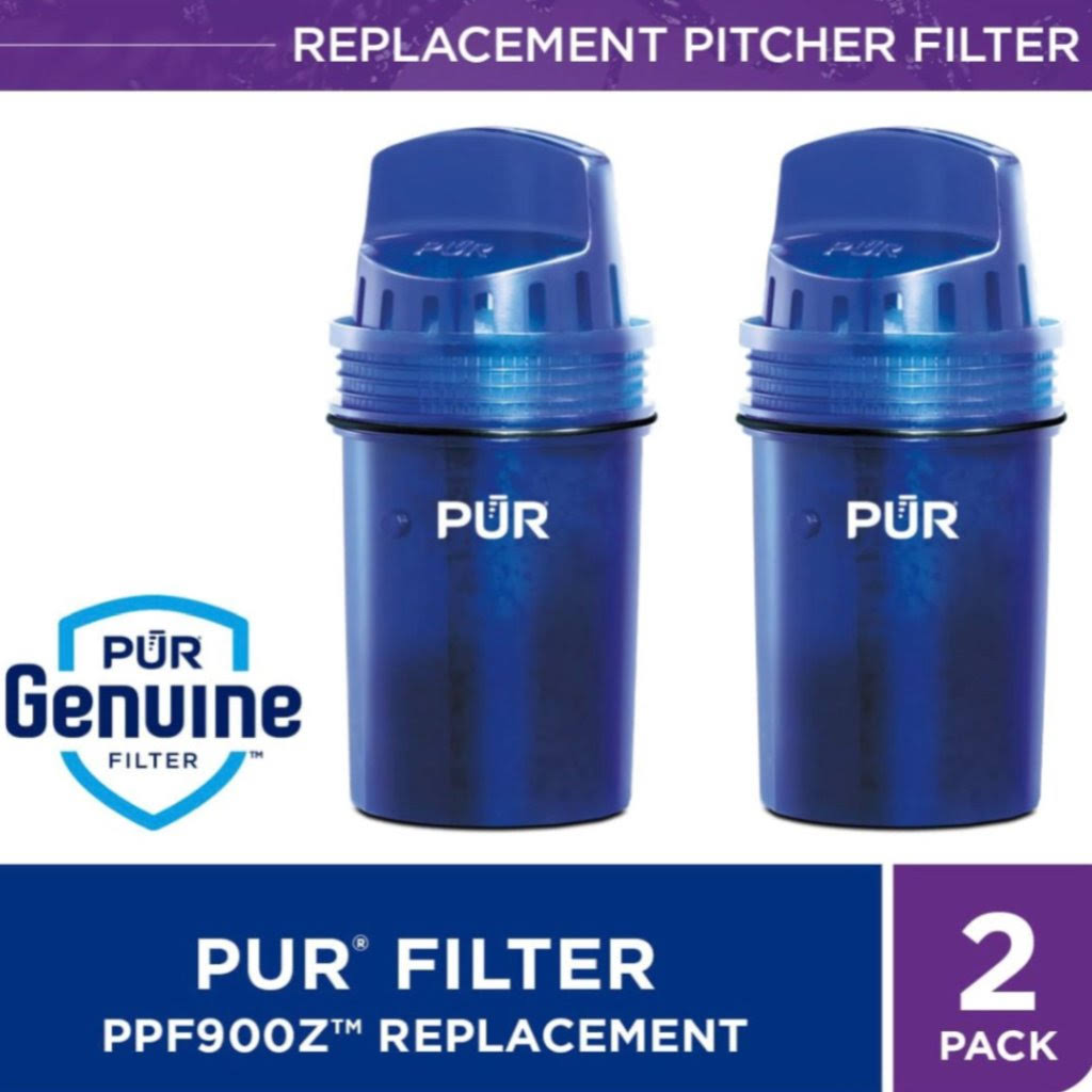 Pur Water Pitcher Replacement Filter, 2 Pack, Blue