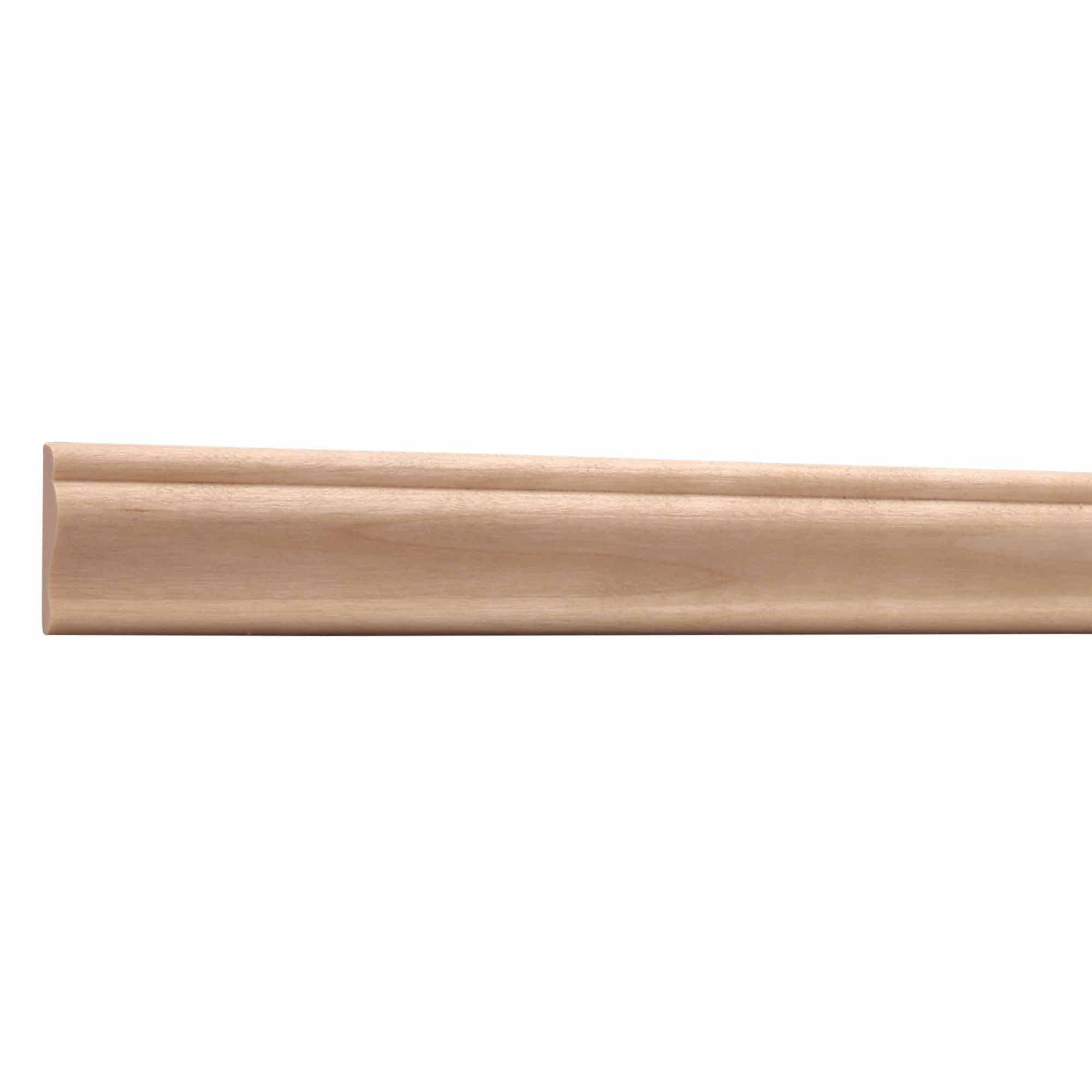 Ornamental Mouldings 589-4WHW .375 in. D x 1.25 in. W x 47.5 in. L Unfinished White Hardwood Trim Moulding