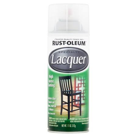 Rust Oleum 1906830 Lacquer Spray, 11 Ounce, Gloss Clear