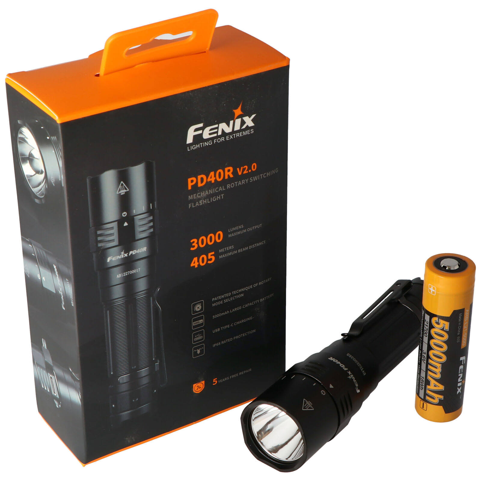 Fenix PD40R V2.0 Rechargeable Flashlight