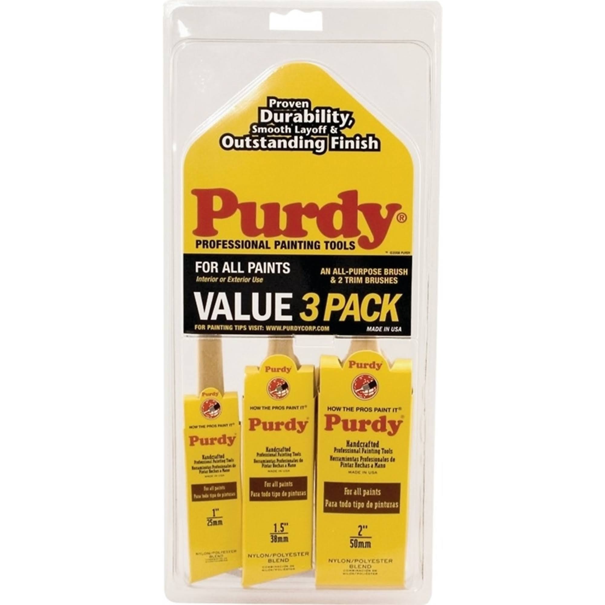 Purdy 3-Piece Brush Set, XL