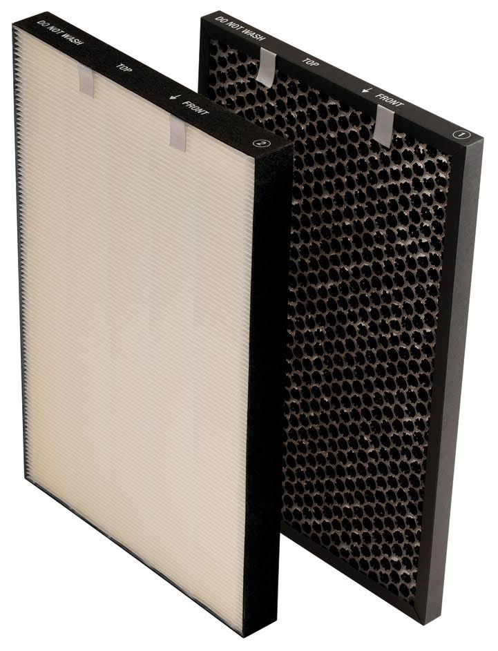 Bissell Air320 Air Purifier Replacement HEPA Filter and Activated Carbon Filter Pack (3314) , Black