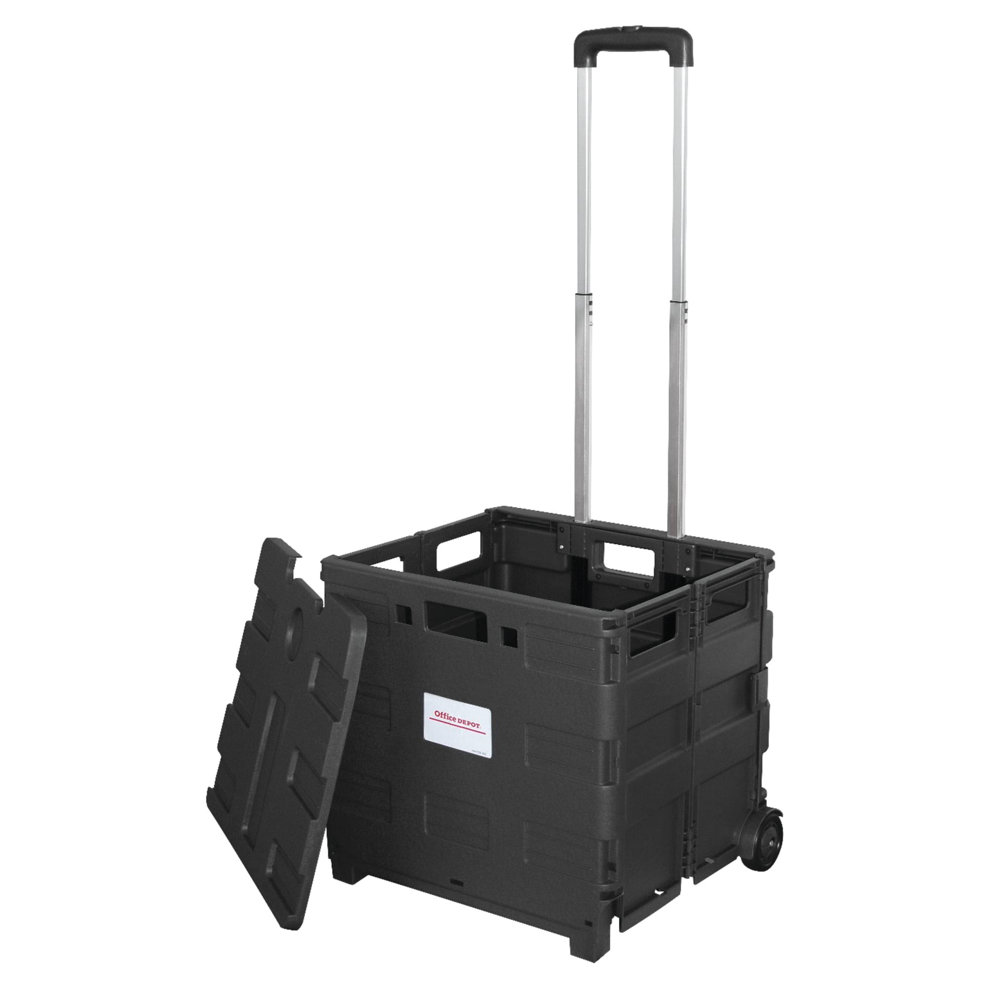 Office Depot Mobile Folding Cart with Lid, 16
