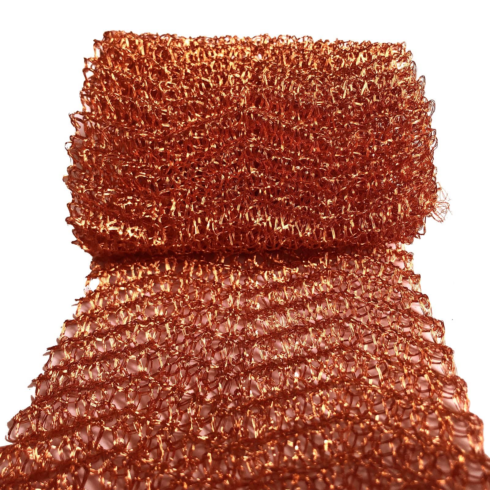 Arilaca Copper Mesh, Rodent Mesh Sturdy Pure Copper Stuff-fit Wire Mesh for Gap Copper Blocker Fill Fabric 4