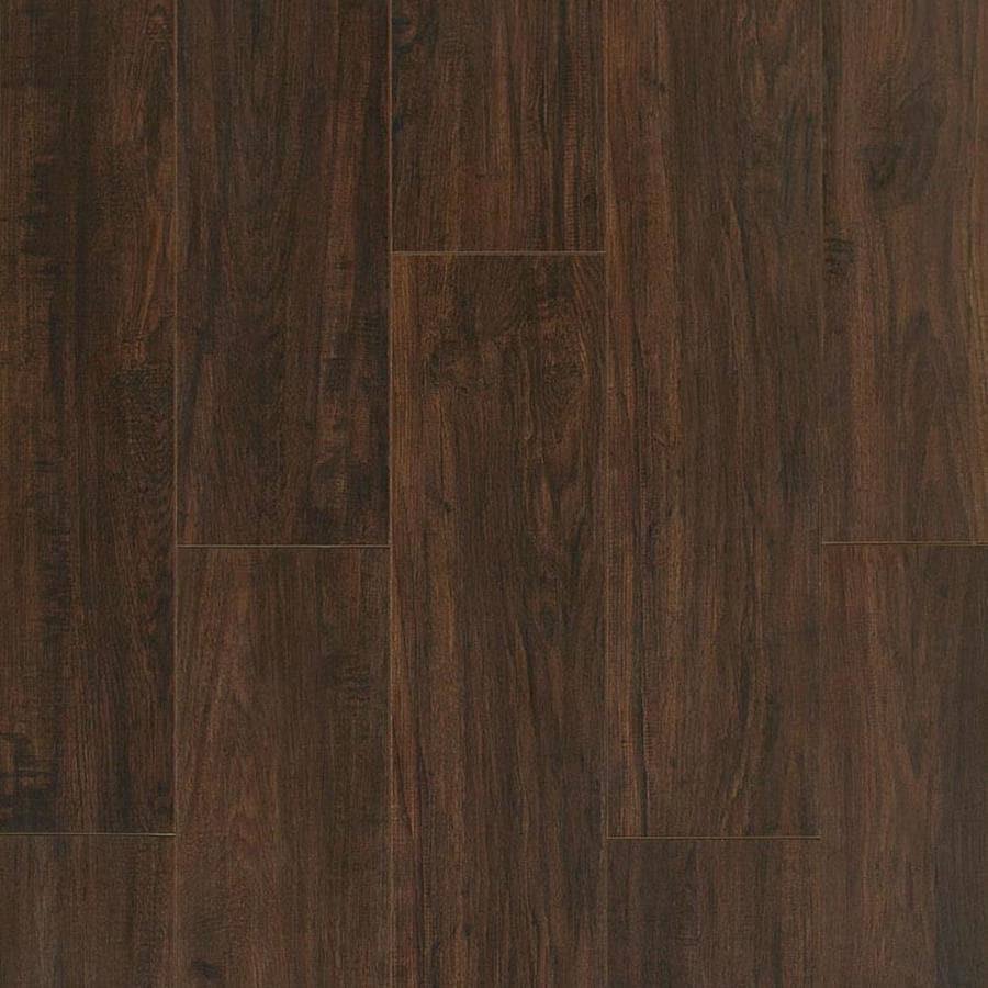 Style Selections Shady Brook Hickory 12-mm T x 8-in W x 48-in L Wood Plank Laminate Flooring in Brown | 361231-34768