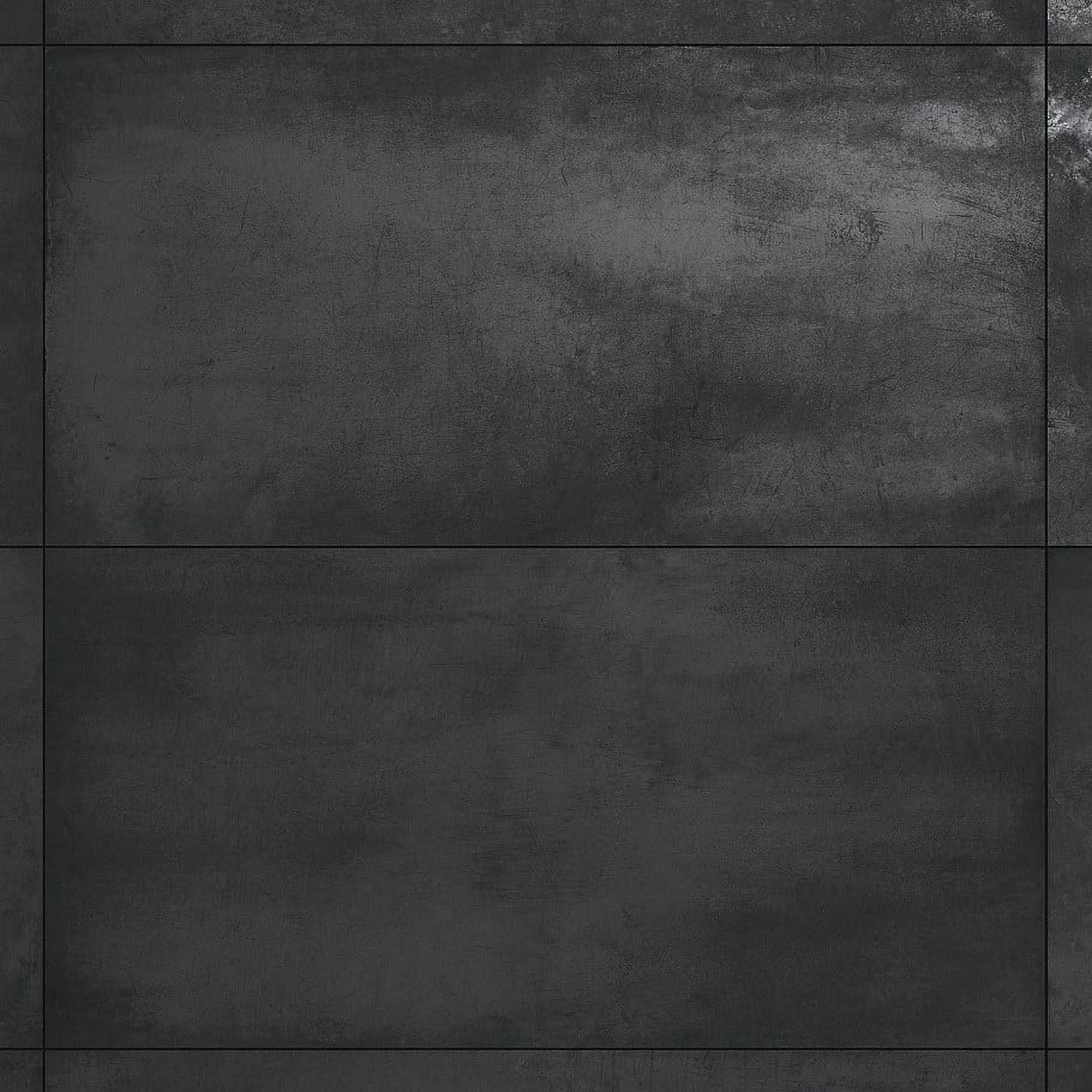 Ivy Hill Tile Forge Black 48 in. x 24 in. Matte Porcelain Floor and Wall Tile (2 Pieces, 15.49 Sq. ft./Case)