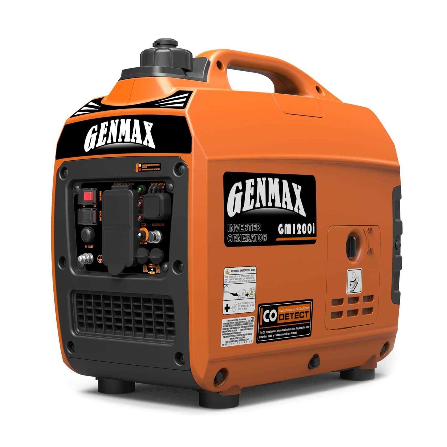GENMAX 1200-Watt Gasoline Portable Inverter Generator