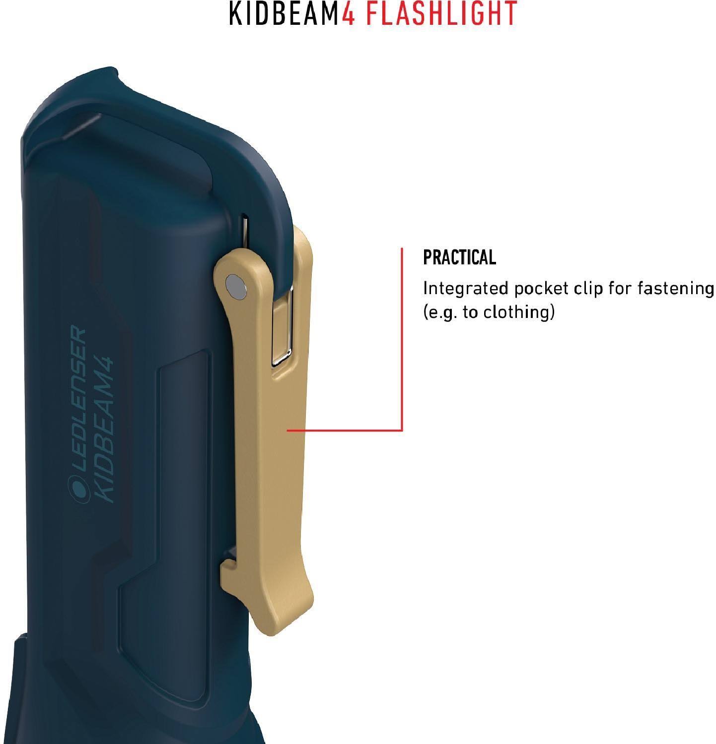 Ledlenser Kidbeam4 Flashlight, Green