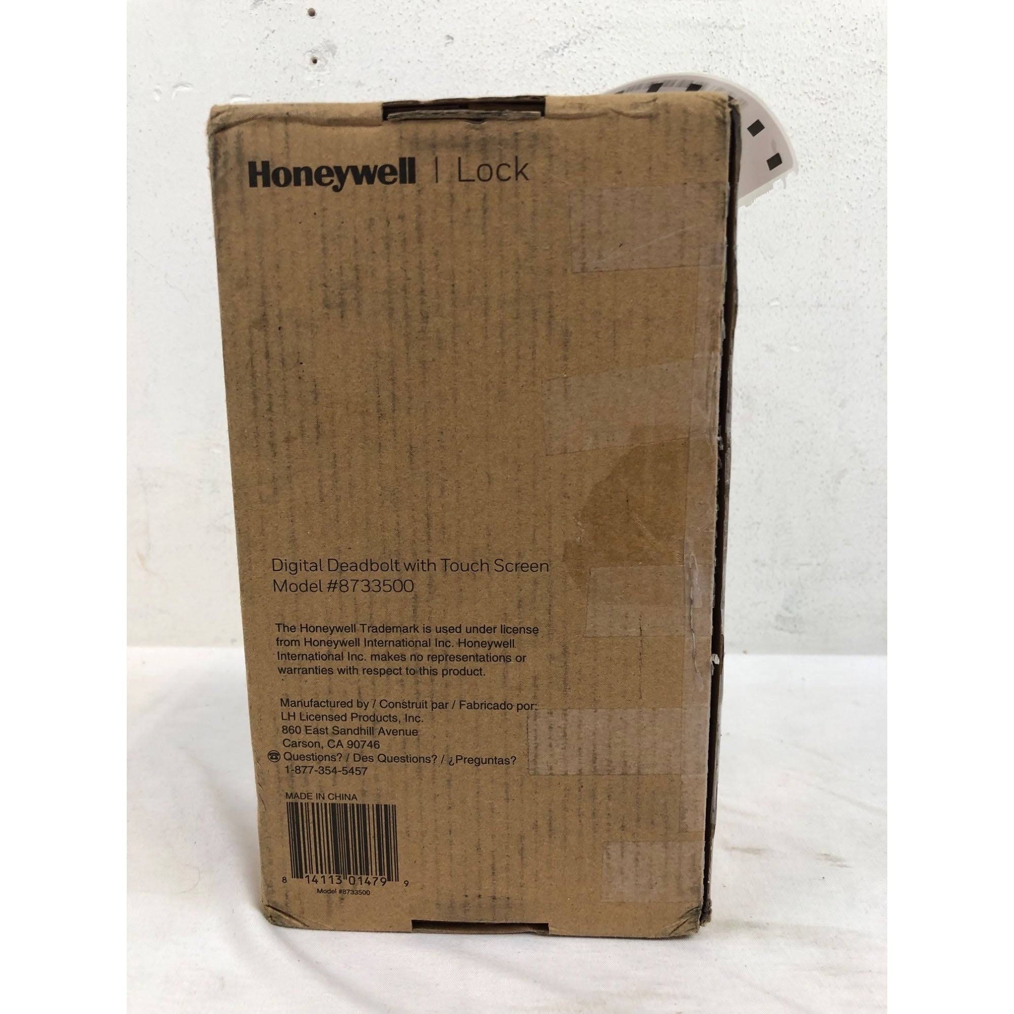 Honeywell 8733500 Door Locks, Electronic Deadbolt with Touchscreen in Satin Nickel