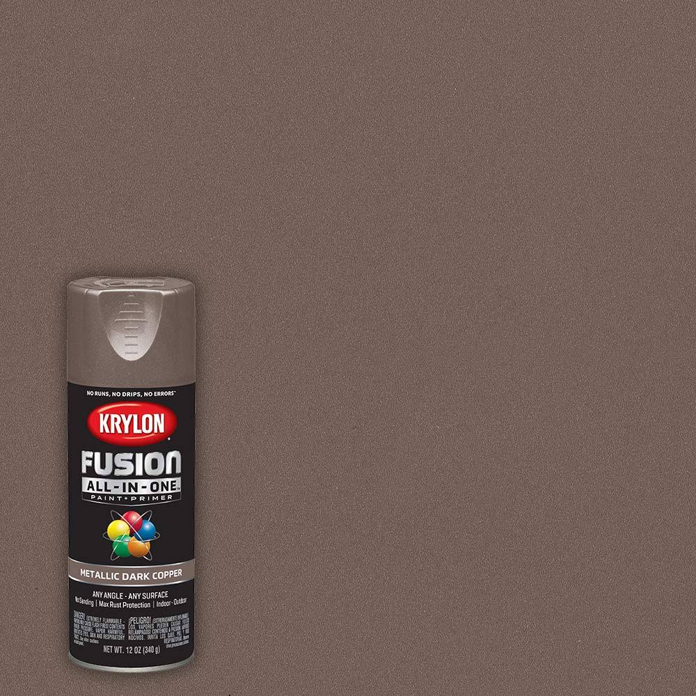 Krylon Fusion All-in-One 12 oz. Metallic Spray Paint, Dark Copper